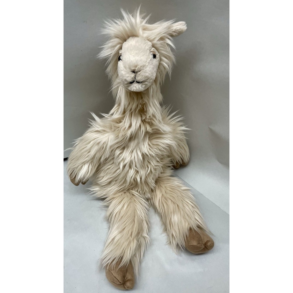 Jellycat Luis Llama Plush Toy 18" Retired Tan Stuffed Animal